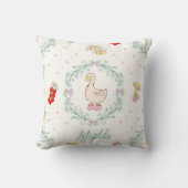 Alberne Gänse Thema Niedlich Gänse Rosa Custom Kissen (Vorderseite)