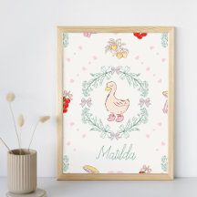 Alberne Gänse Thema Niedlich Gänse Rosa Custom