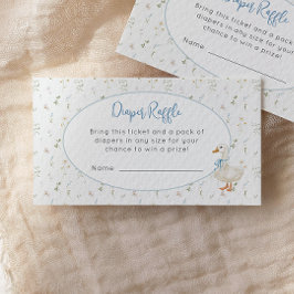 Alberne Gänse Wildblume Blaue Windeln Fahrkarte Begleitkarte