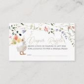 Alberne Gänse Wildblume Blumenschlauch Begleitkarte (Vorderseite)