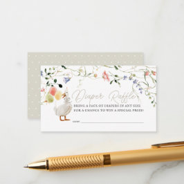 Alberne Gänse Wildblume Blumenschlauch Begleitkarte