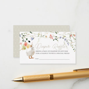 Alberne Gänse Wildblume Blumenschlauch Begleitkarte