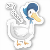 Alberne Gänseaufkleber, lustige Aufkleber, Wasserf Aufkleber (Vorderseite)