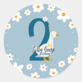 Alberne Gänseaufkleber Runder Aufkleber