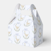Alberne Gänseblauer Bogen Babydusche Geschenkschachtel (Rückseite)