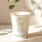 Alberne Gänseblauer Bogen Babydusche Pappbecher