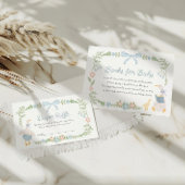 Alberne Gänseblauer Bücher für Baby Begleitkarte