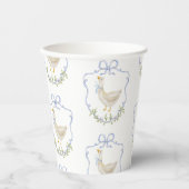 Alberne Gänseblume Wappen Vintage Babydusche Pappbecher (Vorderseite)