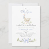 Alberne Gänseblütendusche Einladung (Vorderseite)