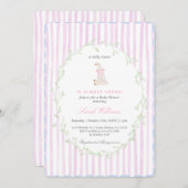 Alberne Gänsedusche Einladung (Vorne/Hinten)