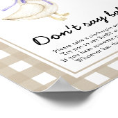 Alberne Gänsedusche - Kein Baby Poster (Ecke)