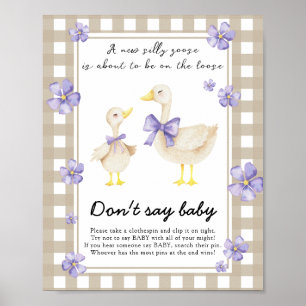 Alberne Gänsedusche - Kein Baby Poster