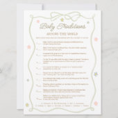 Alberne Gänsedusche Kinderspielkarte Einladung (Vorderseite)