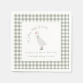 Alberne Gänsedusche mit grüner Preppy Serviette (Vorderseite)