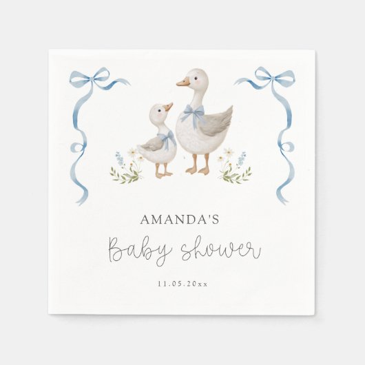 Alberne Gänsedusche Serviette (Vorderseite)