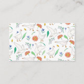 Alberne Gänsedusche Windelwanne Begleitkarte (Rückseite)