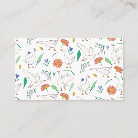 Alberne Gänsedusche Windelwanne Begleitkarte (Rückseite)