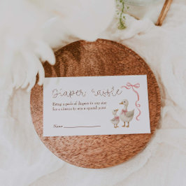 Alberne Gänsedusche Windelwanne Begleitkarte