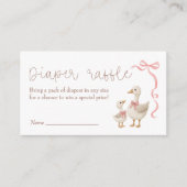 Alberne Gänsedusche Windelwanne Begleitkarte (Vorderseite)