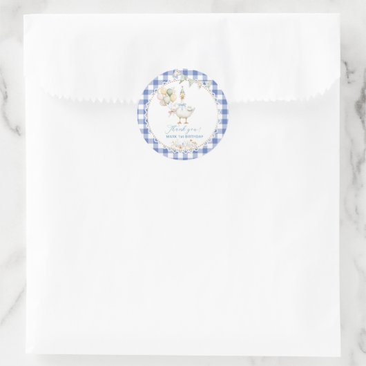 Alberne Gänsegeburt Runder Aufkleber (Tasche)