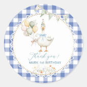 Alberne Gänsegeburt Runder Aufkleber (Vorderseite)