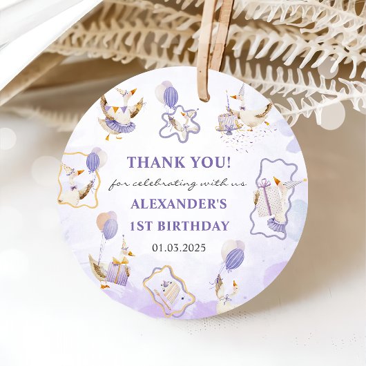 Alberne GänseGeburtstagspartei Geschenkanhänger