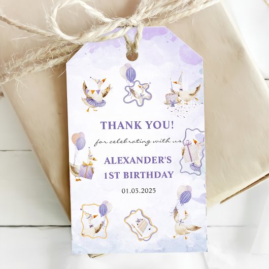 Alberne GänseGeburtstagspartei Geschenkanhänger