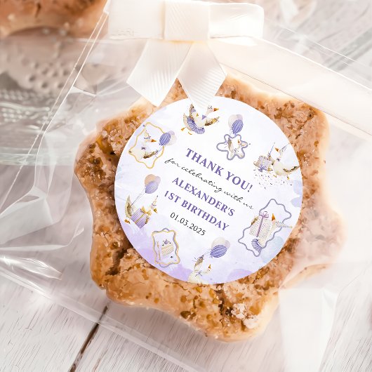 Alberne GänseGeburtstagspartei Runder Aufkleber