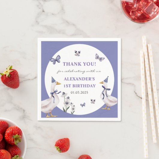 Alberne GänseGeburtstagspartei Serviette (Beispiel)