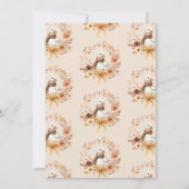 Alberne Gänsegeschlechtsneutrale Fall Baby-Dusche Einladung (Rückseite)