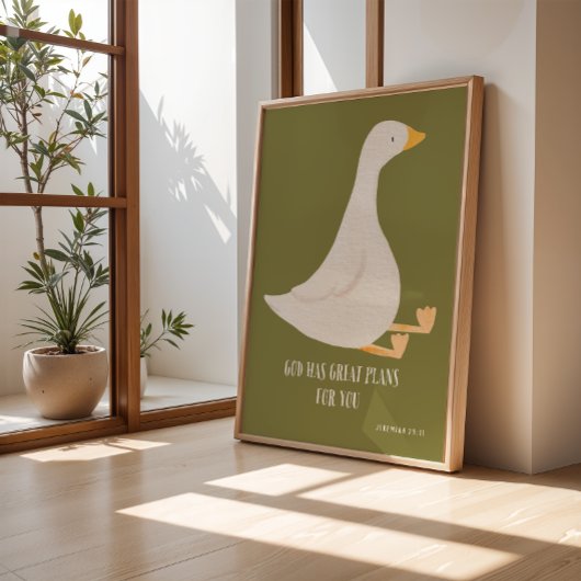 Alberne Gänsehaut Kunst, Christliches Kinderzimmer Poster