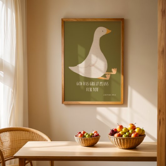 Alberne Gänsehaut Kunst, Christliches Kinderzimmer Poster
