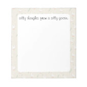 Alberne Gänsehaut Notizblock (Vorderseite)