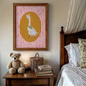 Alberne Gänsehaut - Rote Streifen Poster