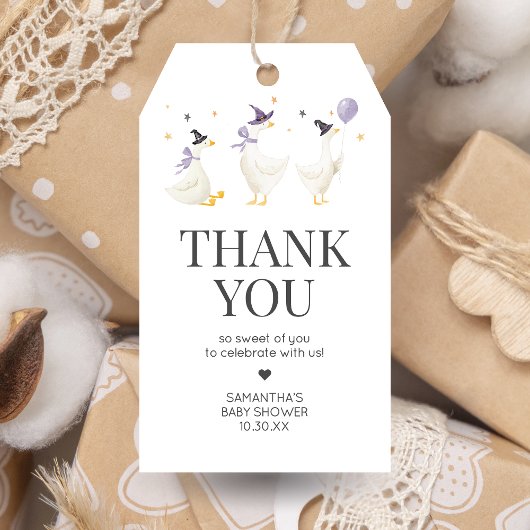 Alberne Gänsehinderdusche - Begrüßungstags Geschenkanhänger