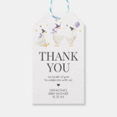 Alberne Gänsehinderdusche - Begrüßungstags Geschenkanhänger (Vorderseite)