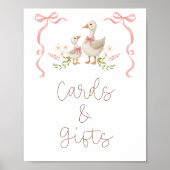 Alberne Gänsehühnchen Kinderspielkarten und Gesche Poster (Vorne)