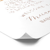 Alberne Gänsehuppe Kinderdusche Willkommen Poster (Ecke)