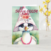 Alberne Gänsekarte Grüße Geburtstag Abschluss Karte (Gelbe Blume)