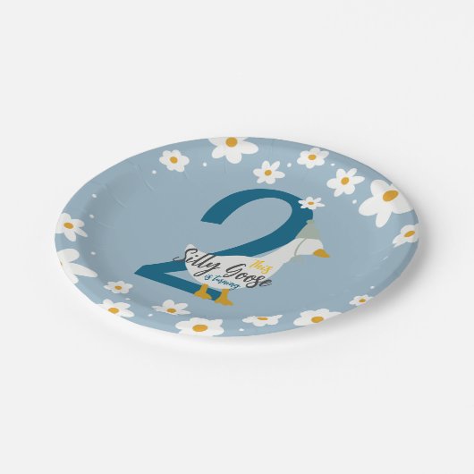 Alberne Gänsepapierplatte Pappteller (Schrägansicht)