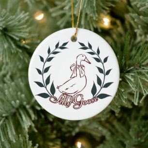 Alberne Gänseverzierung Keramik Ornament