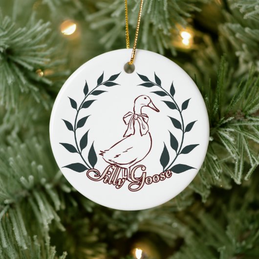 Alberne Gänseverzierung Keramik Ornament (Baum)