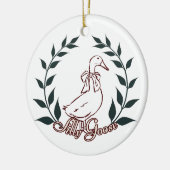 Alberne Gänseverzierung Keramik Ornament (Links)