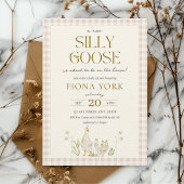 Alberne Gänsewasserfarbe Neutrale Babydusche Einladung