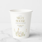 Alberne Gänsewasserfarbe Neutrale Babydusche Pappbecher (Vorderseite)