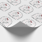 Alberne Gänseweihnachtswünsche prächtige Coquette Geschenkpapier (Ecke)