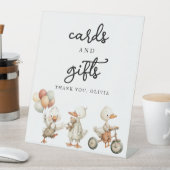 Alberne Gänskarten und Geschenke personalisiert un Sockelschild (In Situ)