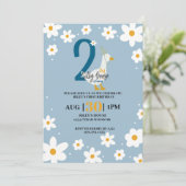 Alberne Geburtstagskarte Einladung (Stehend Vorderseite)