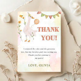 Alberne Geburtstagsparty von Gänse Dankeschön Kart Einladung