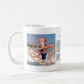 Alberne Geschichten: Man isst Octopus-Kaffee-Tasse Kaffeetasse (Links)